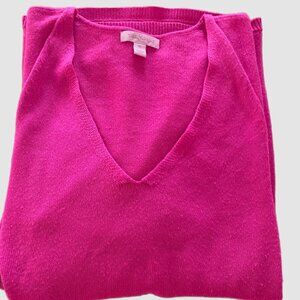 Pink Cotton V-Neck Lilly Pulitzer Sweater
